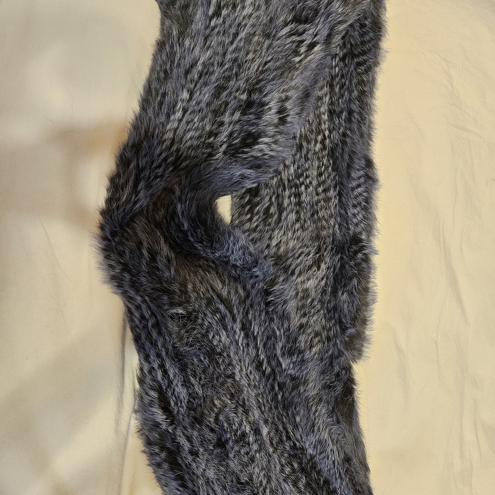 Annabelle Charcoal Faux Fur Wrap